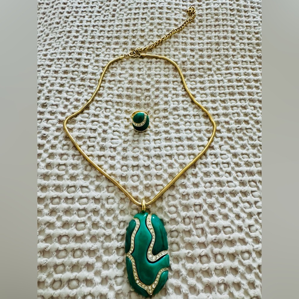 EISENBERG Vintage 70’s necklace and ring set